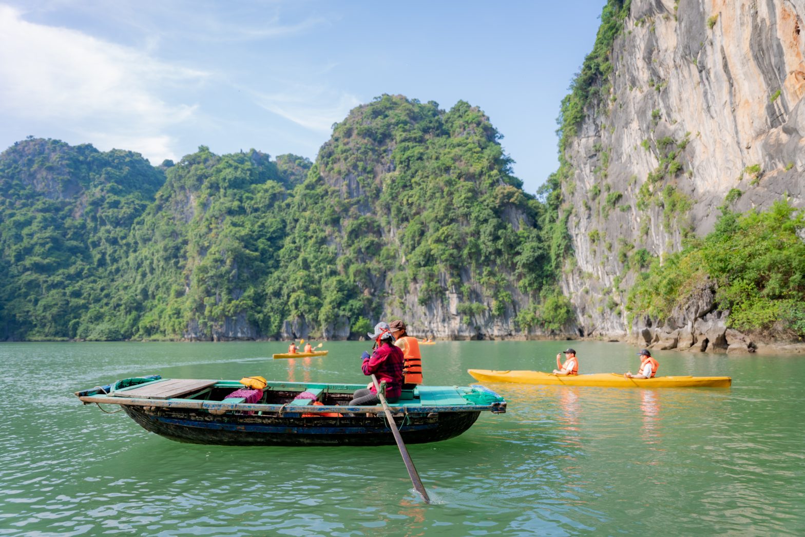 Bamboo boat